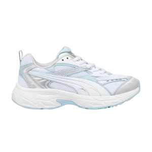 Puma Morphic Big Kid 'White Light Blue' Baskets Blanc/Gris cendré 393792 03
