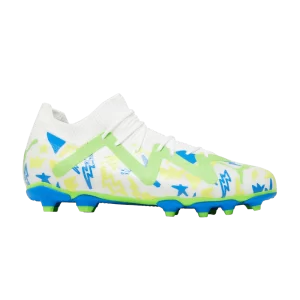 Puma Neymar Jr. baskets x Future Match FG AG Big Kid 'Instituto Pack 'Blanc/Bleu course/Citron meringue/Vert perroquets 107613 01