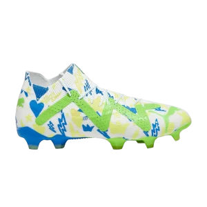 Baskets Puma Neymar Jr. x Future Ultimate FG AG 'Instituto Pack' Blanc/Bleu course/Citron meringue/Vert perroquets 107610 01