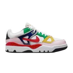 Nike Nigo x Air Force 3 Low 'White Multi-Color' Blanc/Rouge université/Jaune Tur/Mousse Rose/Bleu Vide/Vert Chanceux FQ7012 100