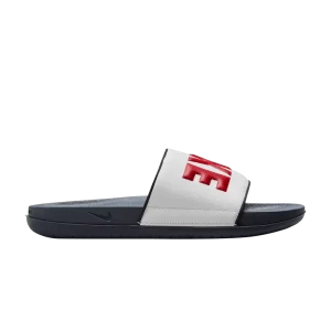 Claquettes Nike Offcourt Slide 'White Obsidian' Blanc/Obsidienne/Rouge BQ4639 104