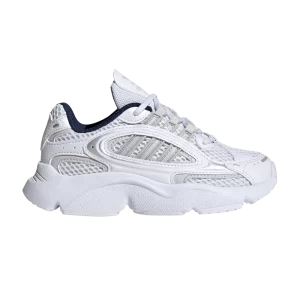 Baskets adidas Ozmillen Elastic Lace J 'White Bright Blue' Blanc nuage/Gris One/Bleu vif IE5558