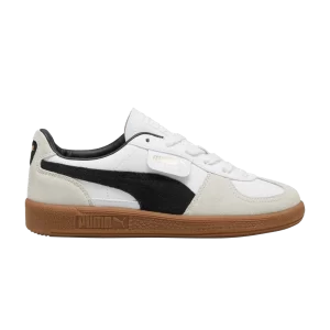 Puma Palermo Leather Big Kid 'White Black Gum' Baskets Blanc/Gris/Bubblegum 397275 01