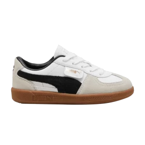 Puma Palermo Leather Little Kid 'White Black Gum' Baskets Blanc/Gris/Bubblegum 397276 01