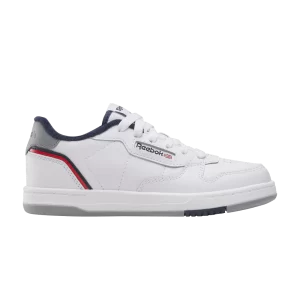 Reebok Phase Court Little Kid 'White Grey Vector Navy' Baskets Blanc/Gris/Vector Navy 100208186