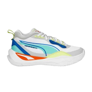 Puma Playmaker Jr 'White Mint Victoria Blue' Baskets Blanc/Menthe/Bleu Victoria 387353 06