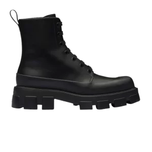 Bottines en cuir Prada Monolith 'Noir' Baskets Noir 2TG207 070 F0002