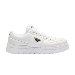 Baskets Prada en cuir Nappa rembourré 'Blanc' Blanc 2EE386 2DL8 F0009