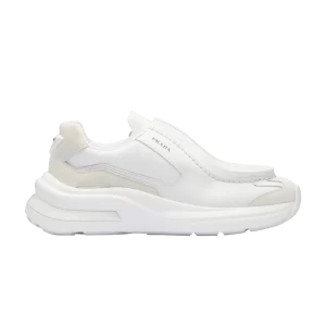 Baskets Prada Systeme en cuir brossé 'Blanc' Blanc 2EG424 3C37 F0009
