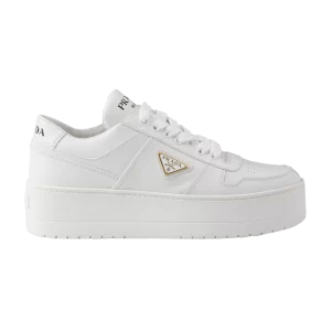 Prada Wmns Downtown Bold Cuir 'Blanc' Baskets Blanc 1E792M 3LPF F0009