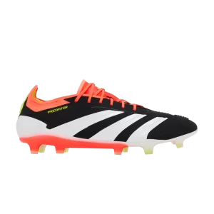 adidas Predator Elite Low FG 'Solar Energy Pack' Noir/Blanc Nuage/Rouge Sunny IE1802