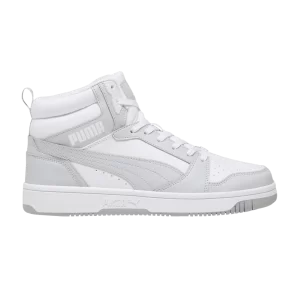 Puma Rebound Mid 'Ash Grey White' Baskets Blanc/Gris cendré 392326 05