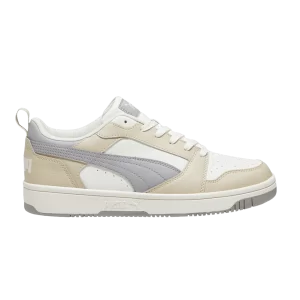 Puma Rebound V6 Low 'Granola Concrete' Baskets Blanc Chaud/Gris Béton/Granola/Blanc 392328 09