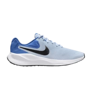 Nike Revolution 7 Extra Wide 'Light Armory Blue' Bleu clair/Bleu étoile/Vert Strike/Noir FB8501 402
