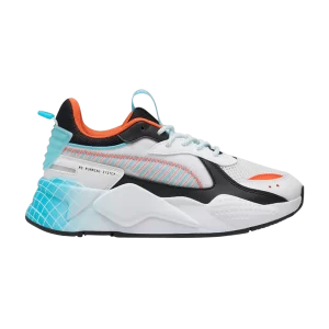 Puma RS-X Big Kid 'Artificial Friends' Baskets Blanc/Aqua brillant 397871 01