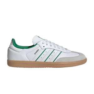 adidas Samba OG 'Cloud White Green' Baskets Blanc Nuage/Blanc Cristal/Vert JI2044
