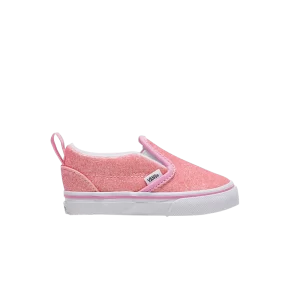 Vans Slip-On V Baskets 'Glitter - Pink' pour tout-petits Rose pailleté VN000UBSPNK