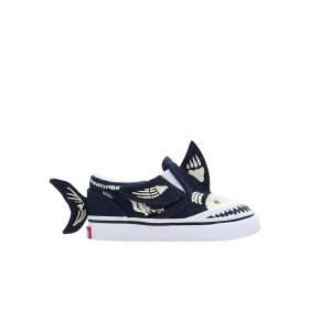 Baskets Vans Slip-On V 'Shark Glow' pour tout-petits Bleu/Multi VN0A7Q4ZBER