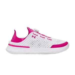 Under Armour SlipSpeed Leather GS 'White Rebel Pink' Baskets Blanc/Rebel rose 3028566 102