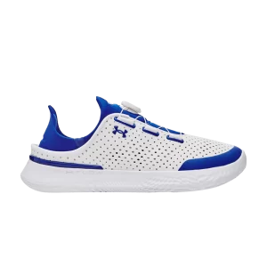 Under Armour SlipSpeed Leather GS 'White Team Royal' Baskets Blanc/Team Royal 3028566 103