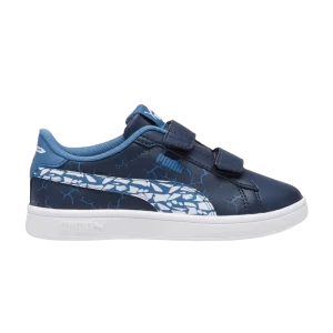 Puma Smash 3.0 Little Kid 'Icy Monster' Baskets Marine Club/Blanc/Bleu Horizon 397989 02