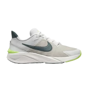 Nike Star Runner 4 GS 'Photon Dust Deep Jungle' Photon Dust/Blanc sommet/Minerai de fer clair/Jungle profonde DX7615 003