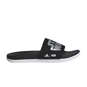 adidas Star Wars x Adilette Comfort Slide Baskets 'Black Silver Metallic' pour Enfants Noir/Argent Métallique/Blanc Nuage ID5237