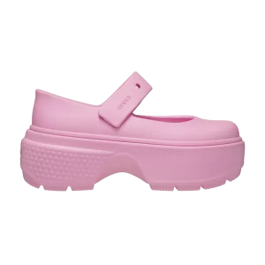 Crocs Stomp Mary Jane 'Pink Tweed' Baskets Rose Tweed/Rose Tweed 209939 6XS