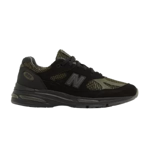 Baskets New Balance Stone Island x 991v2 Made in England 'Black' Noir/Olive Night/Steel Grey U991SD2