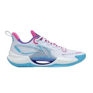 Li-Ning Super Light V2 'Ripple' Baskets Bleu Cire/Blanc/Rose/Violet ABAT029 11