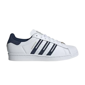 Baskets adidas Superstar 'Embroidered Indigo Stripes' Blanc Nuage/Night Indigo/Gris One ID1373