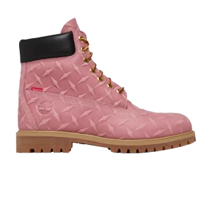 Timberland Supreme x 6" Premium Botte imperméable 'Embossed Diamond Plate - Rose' Rose TB0A6DF9 661
