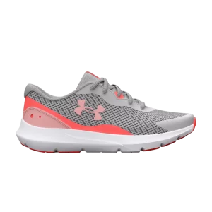 Under Armour Surge 3 GS 'Halo Grey Pink Fizz' Halo Gris/Rouge Poison/Rose Pop 3025013 107
