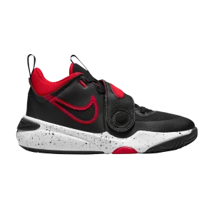 Nike Team Hustle D11 GS 'Bred' Noir/Rouge université/Blanc DV8996 003