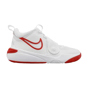 Nike Team Hustle D11 GS 'Summit White Track Red' Blanc sommet/Blanc/Rouge piste DV8996 102
