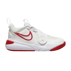 Nike Team Hustle D11 PS 'Summit White Track Red' Blanc sommet/Blanc/Rouge piste DV8994 102