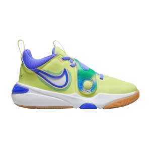 Nike Team Hustle D11 SE PS 'Luminous Green Ultramarine' Vert lumineux/Rose doux moyen/Vert stade/Ultramarine clair FN6676 300