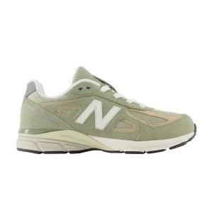 New Balance Teddy Santis x 990v4 Little Kid 'Olive Incense' Baskets Feuille d'olivier/Sel de mer PC990GT4