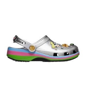 Crocs The Powerpuff Girls x Classic Clog Baskets pour enfants 'Argent métallique' Argent métallisé 210264 001