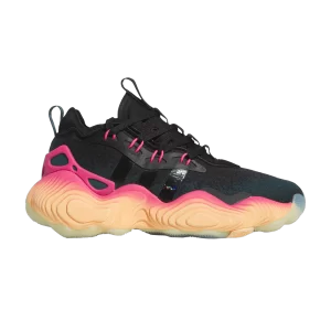 Baskets adidas Trae Young 3 J 'From The Ground Up' Nuit polaire/Noir/Orange acide IG0679