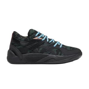 Puma TRC Blaze Court 'Camo' Baskets Noir/Myrte/Rose foncé/Bleu gras/Bleu électrique 379087 01