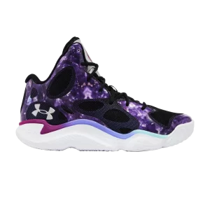 Curry Brand Tuff Crowd x Curry Spawn FloTro 'Amethyst' Baskets Mystic Purple/Neo Turquoise/Metallic Black 3026842 500