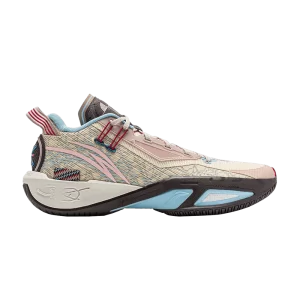 Li-Ning Wade Fission 9 'Origin' Baskets Beige/Rose/Bleu clair/Noir ABPU003 3