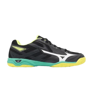 Mizuno Wave Kaiserburg 8 Wide 'Black White Lime' Baskets Noir/Blanc/Lime 81GA242003
