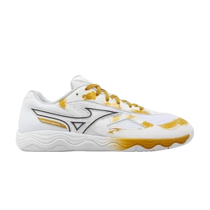 Mizuno Wave Medal 7 'Year of the Dragon' Baskets Blanc/Or 81GA231512