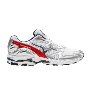 Mizuno Wave Rider 10 'OG Pack – Rouge à haut risque 'Blanc/Bleu insigne/Rouge à haut risque D1GA210408