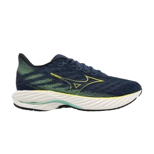 Mizuno Wave Rider 28 'Navy Yellow' Marine/Jaune J1GC240308