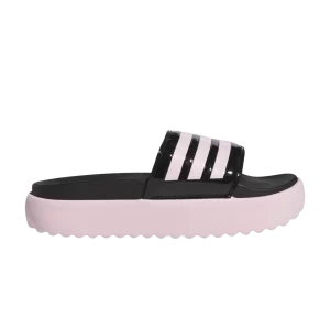 adidas Wmns Adilette Platform Slide 'Black Clear Pink' Noir/Pure Rose/Pure Rose IH0720