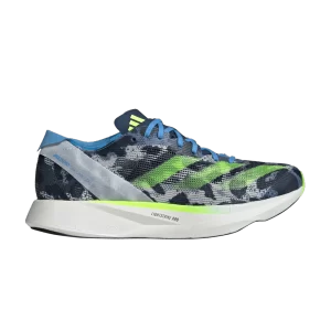 adidas Wmns Adizero Takumi Sen 10 'Road to Records Pack' Blanc cristal/Citron radieux/Bleu éclaté IG8210
