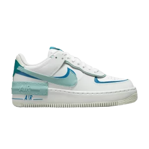 Nike Wmns Air Force 1 Shadow 'White Industrial Blue Teal' Blanc sommet/Bleu industriel/Geo Sarcelle/Minéral DZ1847 101